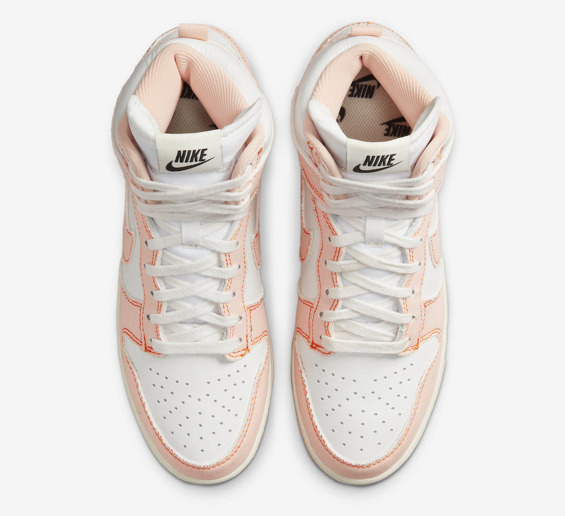 Nike Dunk High 1985 Arctic Orange White DV1143 800 Women