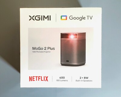 XGIMI MoGo 2 Plus Full HD Smart Projector, 400 lumens, Google TV - NEW