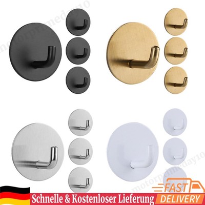 4Pcs Self Adhesive Wall Hooks Anti-Scratch Kitchen Storage Hook for Home Kitchen