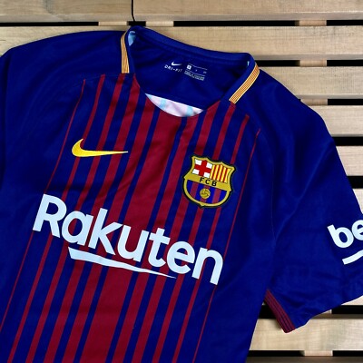 Mens Football Shirt Jersey Barcelona 2017 Nike Size S | eBay