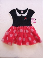NEW Disney Minnie Mouse Dress Size 2T Toddler Girl Costume Cosplay Halloween