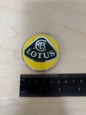 Lotus Elise Exige Rear Badge Emblem Oem Original Rounded Center Yellow Green Oe