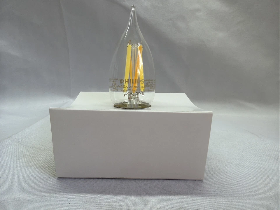 Philips Smart Wi-Fi BA11 Edison LED Bulb 40W Eq, 350 Lumens, 1-Pack, Open Box - Image 2 of 4