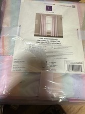 Homeboutique 16T007510 Rainbow 38"x84" Sheer Rod Pocket Curtain Panel, Single