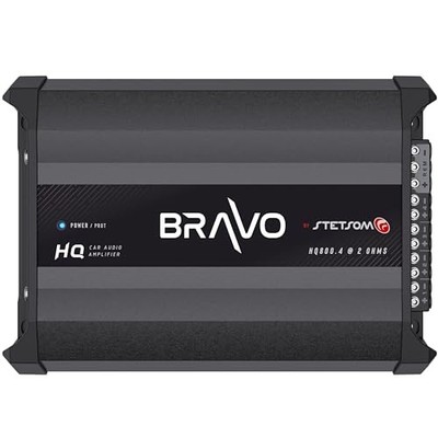 Bravo HQ 800.4 Multichannel Car Audio Digital Amp - 2 Ohms Stable, 800 Watts