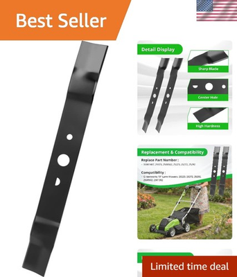 #ad Optimal Cutting 17.72#x27;#x27; Mower Blade Replacement for Greenworks Tool Free Fit $27.44