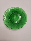 Vintage Anchor Hocking Forest Green Glass Sandwich Dessert Plate Emerald 4.5”
