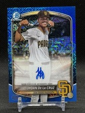 Jhoan De La Cruz 2025 1st Bowman Chrome Mega Box Auto Blue Mojo Refractor /150