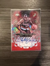 Clyde Drexler 2025 Topps Chrome Red Chromographs Auto /5 SSP #CH-CD