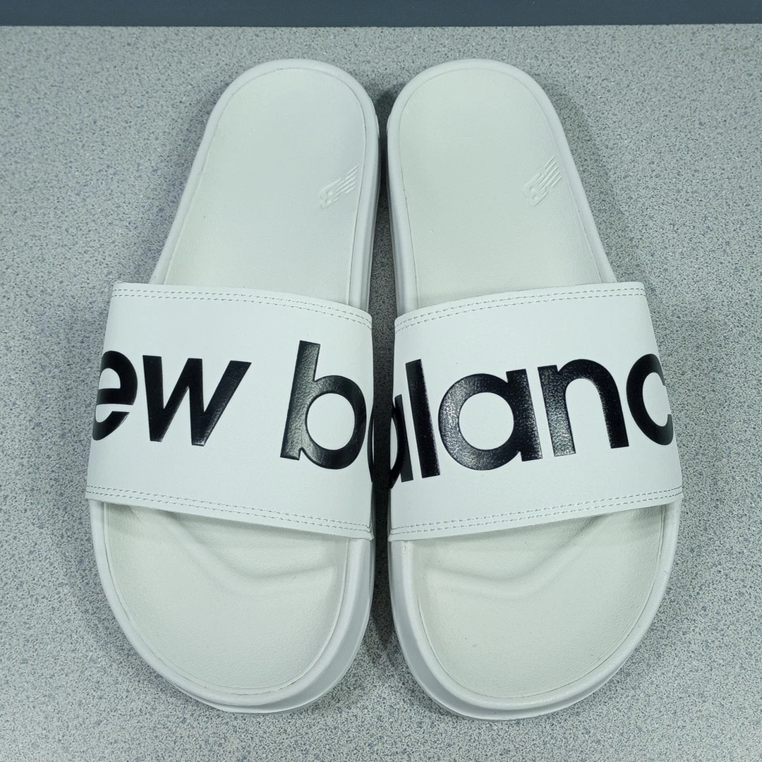 Sandali New Balance Uomo 200 Bianco Nero Slides Slip On New Balance Taglia 10