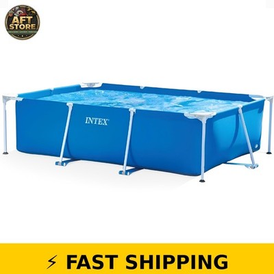 Intex Rectangular Frame Above Ground Pool 9'10''x6'6.75''