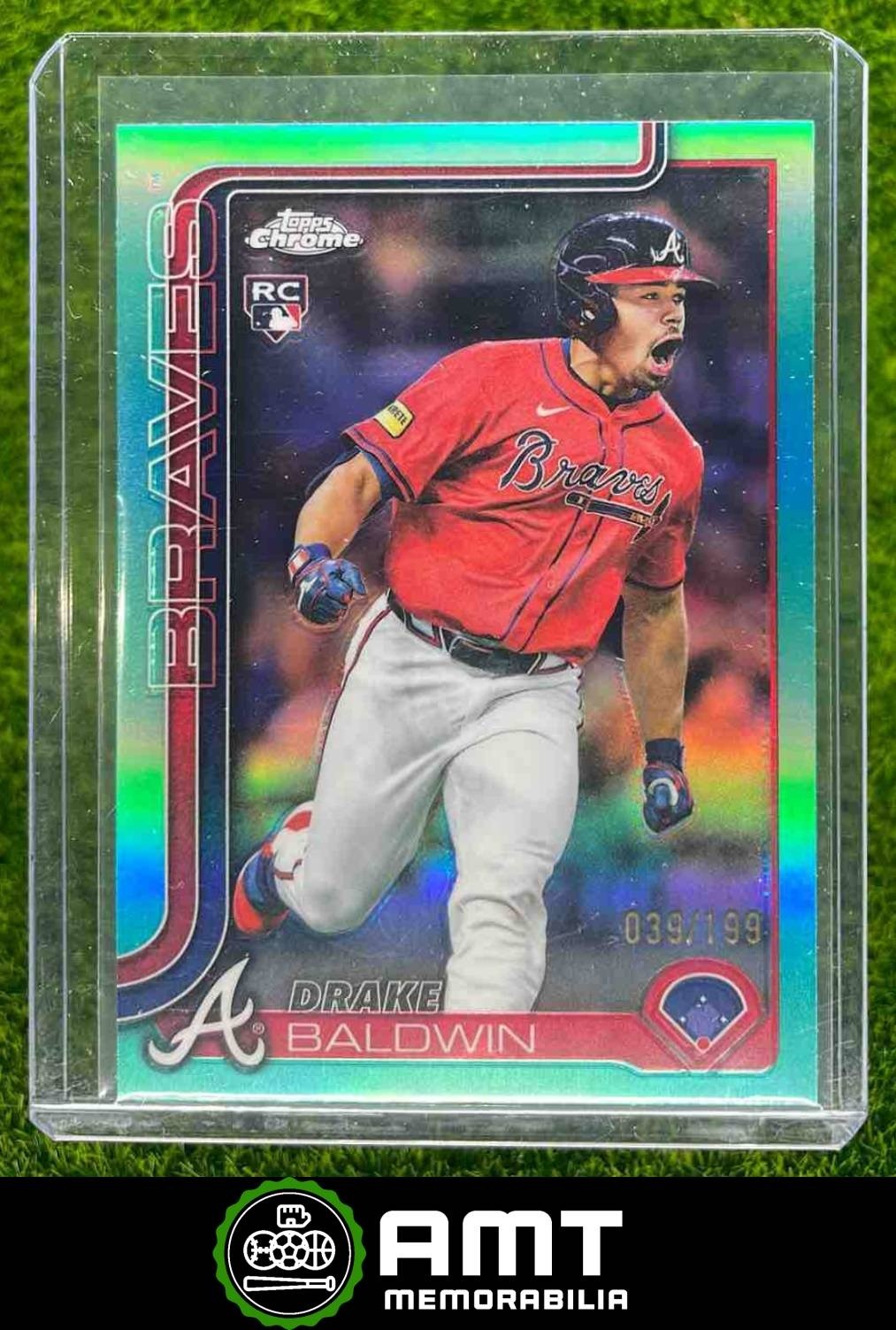 Drake Baldwin RC 2025 Topps Chrome Update 39/199 Aqua Atlanta Braves #USC96