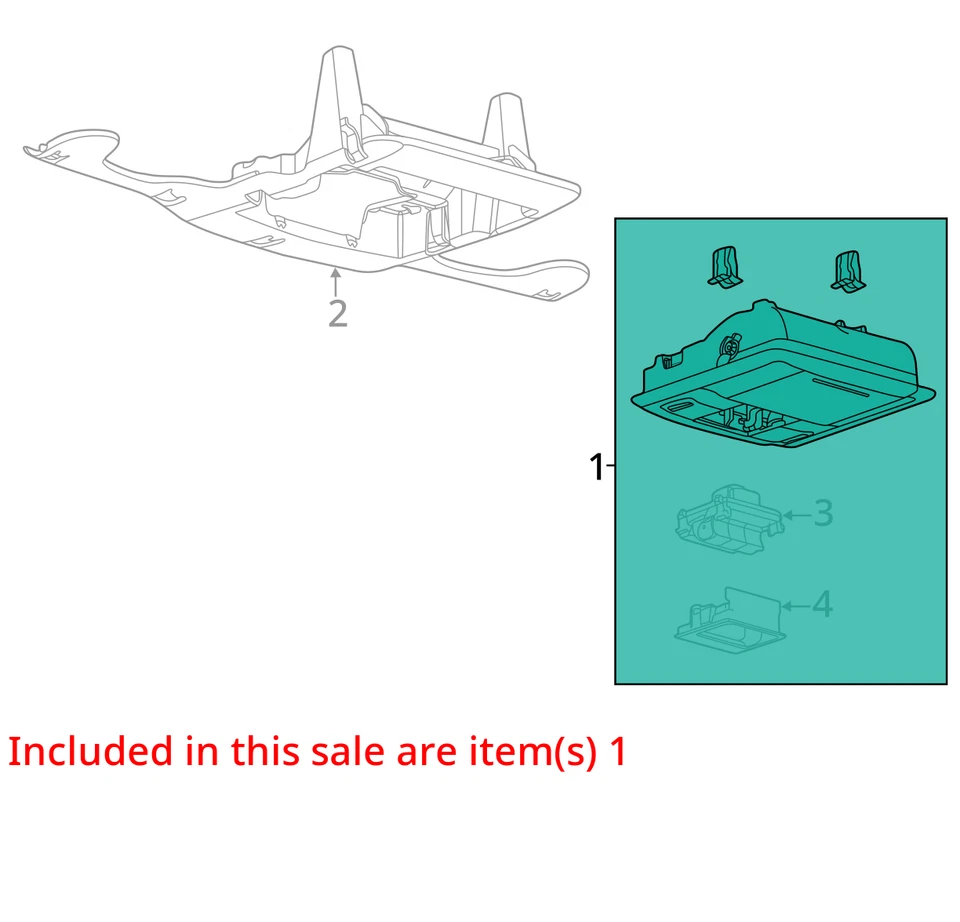 Console Front Roof Without Police Package Fits 13-19 TAURUS 3008168 Foto 3 de 4