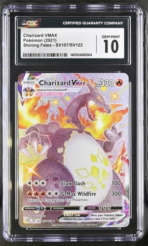 2021 Pokemon Shining Fates Charizard VMAX #SV107 CGC 10