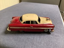 Vintage Tin Battery Operated Fifties Chevy Two Door Japan Used Not Operating