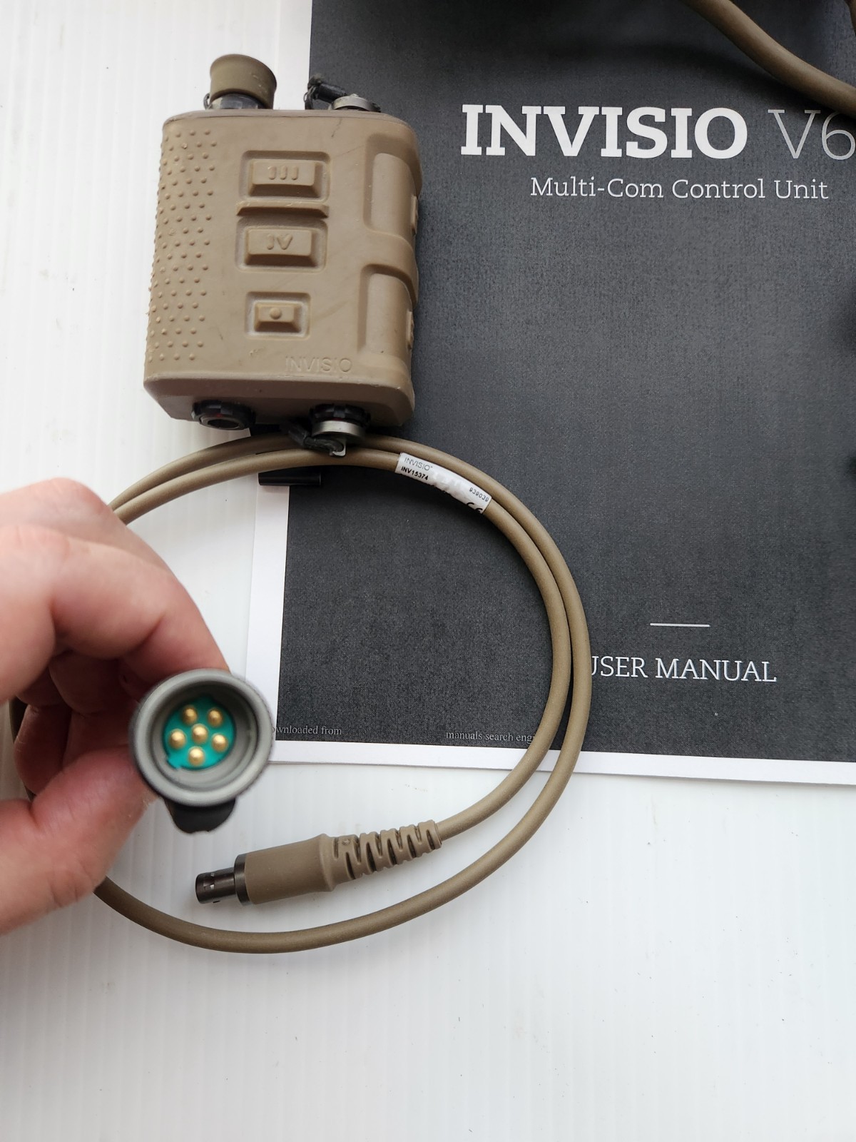 Genuine INVISIO T5, X5 FULL Kit With V60 PTT(Tricom)/battbox, tested, guaranteed