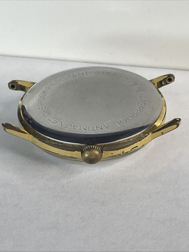 Orologio uomo vintage helbros invincibile manuale day-date placcato oro necessita di servizio - Foto 8 di 8