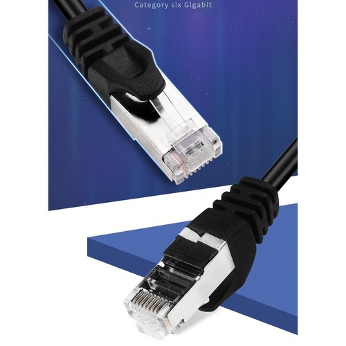 High Speed Cat6 Ethernet Flachkabel zuverlässige und stabile Verbindung 2M 10M - Photo 6/26