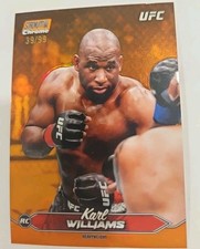 2025 Topps Stadium Club UFC Chrome Karl Williams ORANGE REFRACTOR /99 #C-132 RC