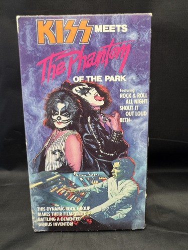 KISS Meets The Phantom of the Park VHS Vintage 1988