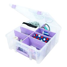 ArtBin 6990JZ Super Satchel Double Deep Pack of 1, Purple - 1