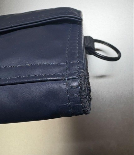 Diesel Men Logo Navy Bifold Wallet Multiple Card Pockets Luxury Compact Classic - Picture 4 of 6