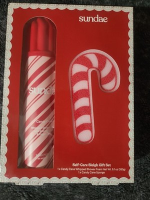 Sundae Self-care Sleigh Gift Set Candy Cane Whipped  Shower Foam