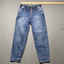 Abercrombie  Fitch Kids High Rise Mini Mom Jean 11/12 Pull On Tapered