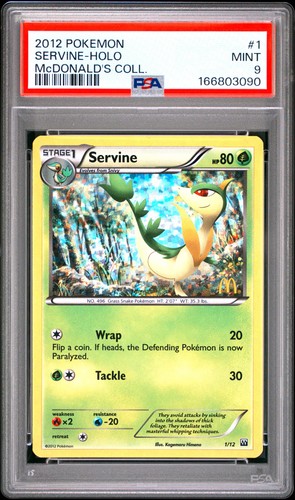 Servine Holo 1 Mcdonald's Collection Pokemon PSA 9 Mint