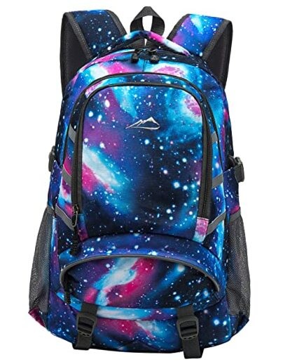 Laptop Backpack with USB Port Large Capacity Travel College Business Bookbag Gift Galaxy Design