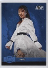 2022 Skybox Metal Universe AEW All Elite Wrestling Blue Spectrum Riho #21 02l5
