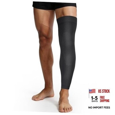 Leg Compression Sleeve - Full Length Knee Sleeve Covers Thigh, Knee and Medium