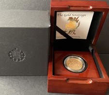 1980 Full Gold Sovereign In Luxury Case