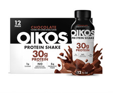 Oikos Protein Shake, Shelf Stable, Chocolate, 30g Protein, 12 fl oz