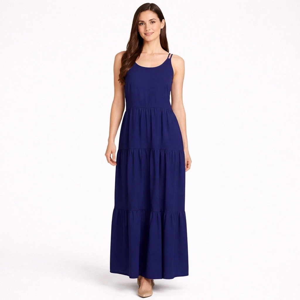 karina grimaldi blue and white dress Karina Grimaldi Elsa Dress S / Stone
