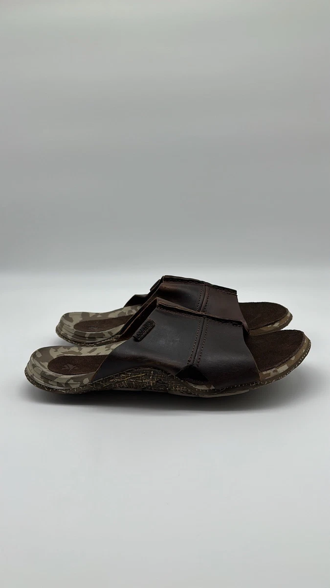 Leather Slides Sandals for Men for sale | eBay