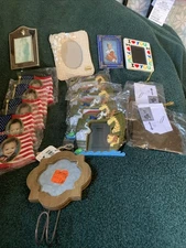 Mini Photo Frames 2in X 2in Lot Of 16 Assorted Frames