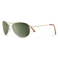 Suncloud Patrol Sunglasses, Gold Frame, Polar Gray Green Lens