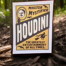 Houdini Poster Harry Houdini Broadside Magic