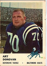 1961 Fleer #39 Art Donovan