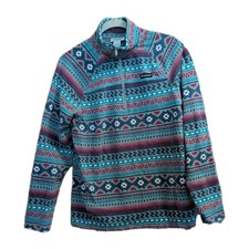 ARIAT Real Comfort 1/2 Zip Sweatshirt M Southwestern Aztec Western Ranch Cowgirl