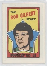 1971-72 Topps Booklet Rod Gilbert #18 HOF 09z5