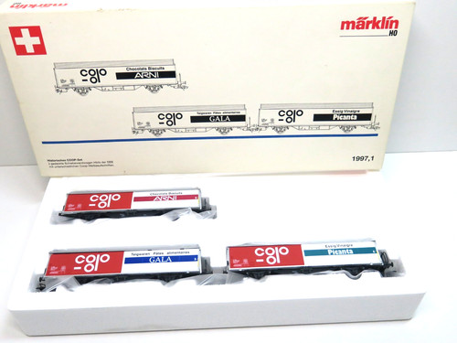 3tlg Set COOP, Wagen Typ Habis, Sonderserie, Märklin H0, 1997.1, 97701, OVP, FH | Condition: Gebraucht