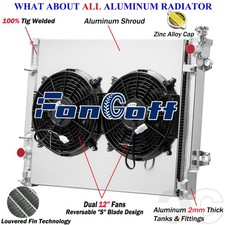 3 Row Aluminum Radiator Shroud Fan Fit 2016-23 Toyota Tacoma 2.7l L4 3.5l V6 New