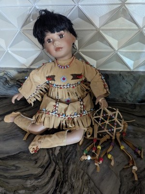 Indianer Puppe Vintage Sammlung usw. Sammler inspirierter Stoffkörper 11 Zoll
