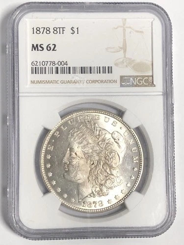 1878 8TF MORGAN "NGC MS62" - NICE HIGH POINTS/LOOKS PL/STUNNING 8TF/749,500💥 ✅