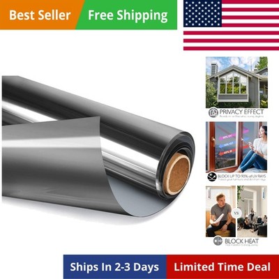 One Way Privacy Window Film, Daytime Mirror Reflective Heat Control UV Sun Bl...