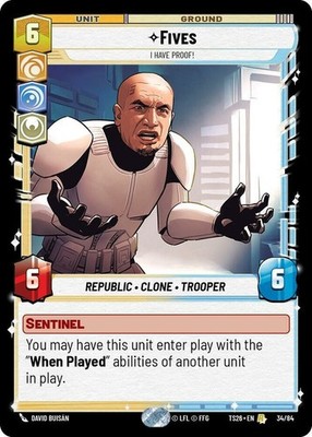 x1 Fives - I Have Proof! R Star Wars Twin Suns M/NM