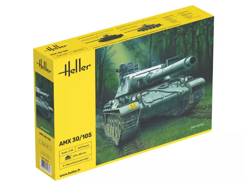 Maquette AMX 30/105 HELLER 1/35 char miniature blindé français 81137