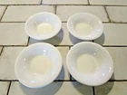 Lot of FOUR Homer Laughlin FIESTA WHITE STACKING BOWLS 6 1/2 X 1 3/4 inch
